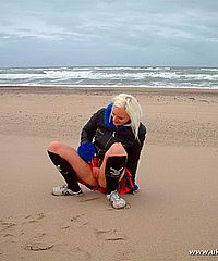 Public Pissing On The Beach