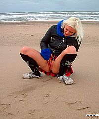 Public Pissing On The Beach